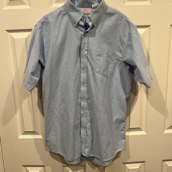 Culwell and son  Light Blue Casual Button Down Shirt - Picture 1 of 3
